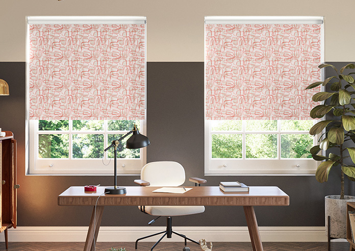 Meander, Orange - Roller Blind - Image 3